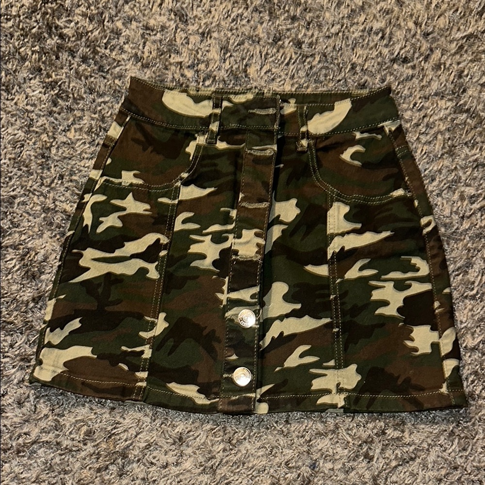 Camouflage Mini Skirt